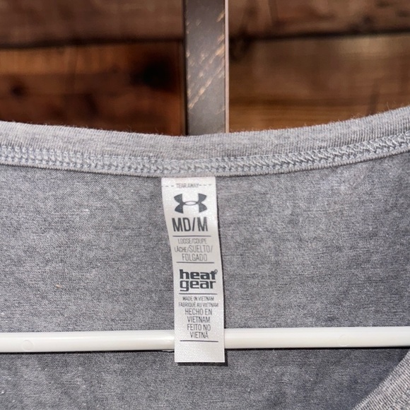 Under Armour Gray Blue Fitted Tee - Picture 3 of 4